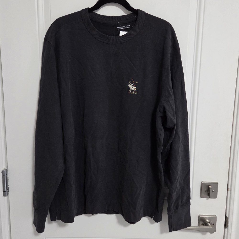 NWT - Abercrombie & Fitch Men's Heavyweight Long Sleeve Tee - Size L
